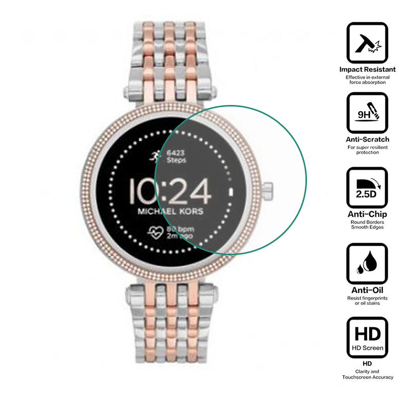 Smartwatch Watches Michael Kors - طبقة رقيقة واقية من الزجاج المقسى