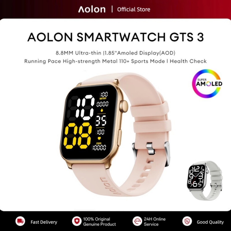Smartwatch Watch Whatsapp - ساعة ألون GTS3 الذكية بشاشة AMOLED
