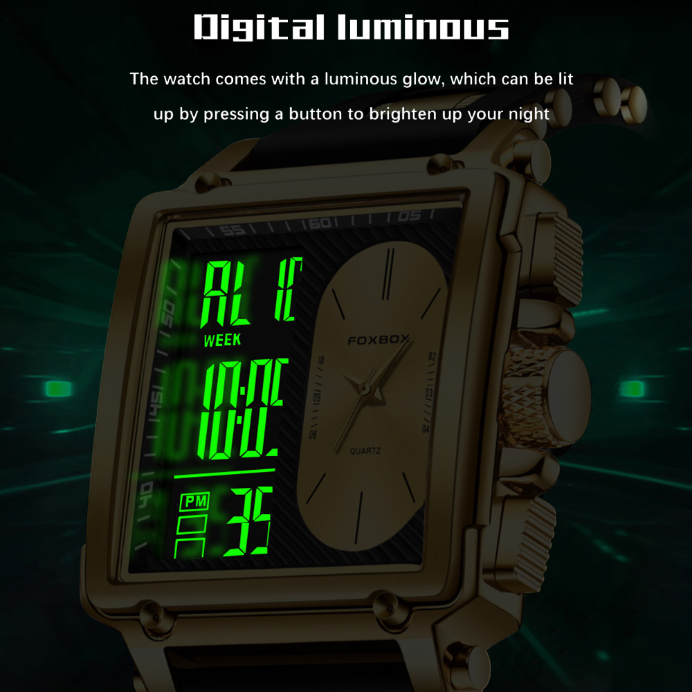 Smartwatch Digital Watches For Men - ساعة رقمية مربعة أصلية من LIGE