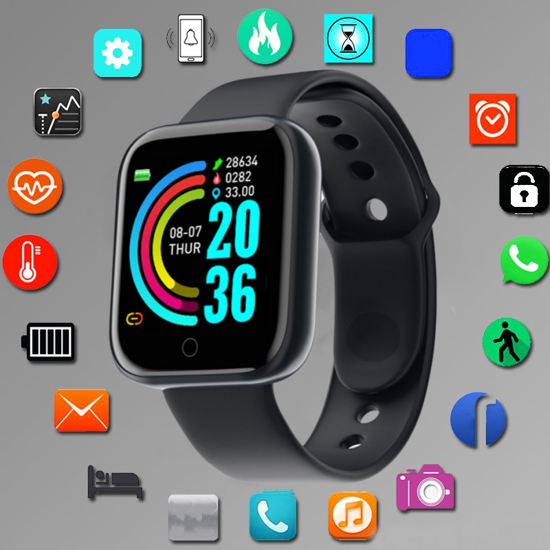 Smartwatch Digital Watches For Men - ساعة ذكية للرجال والنساء، وضع رياضي،