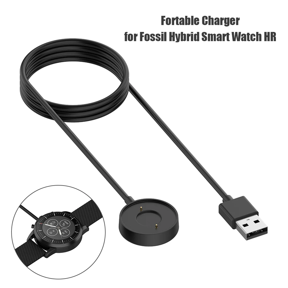 Fossil Watches Smartwatch Hybrid - كابل 3 أقدام، شاحن USB، عنصر