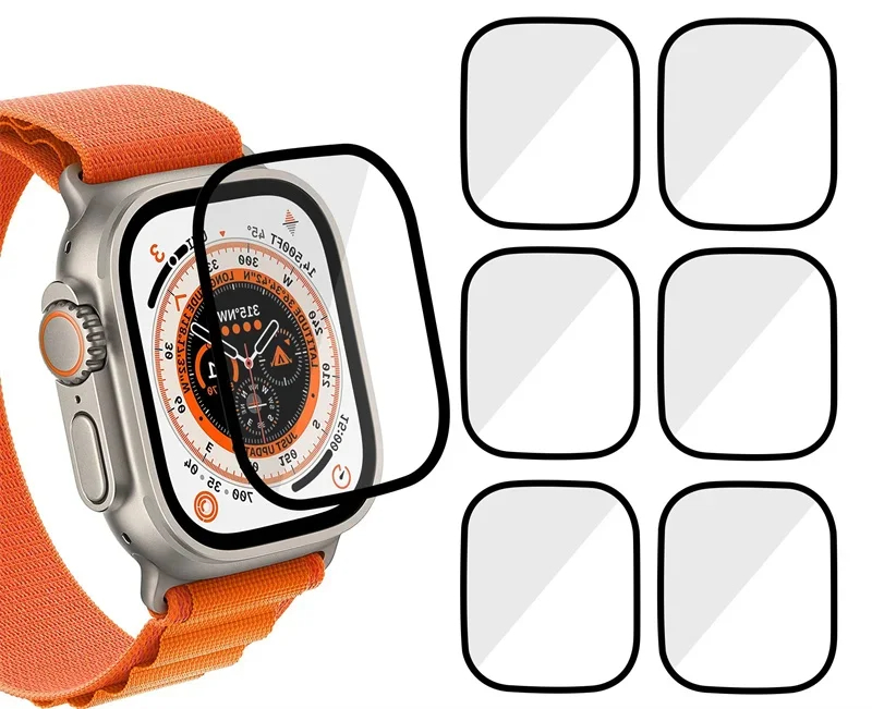 Apple Watch Band - واقي شاشة ثلاثي الأبعاد من الزجاج