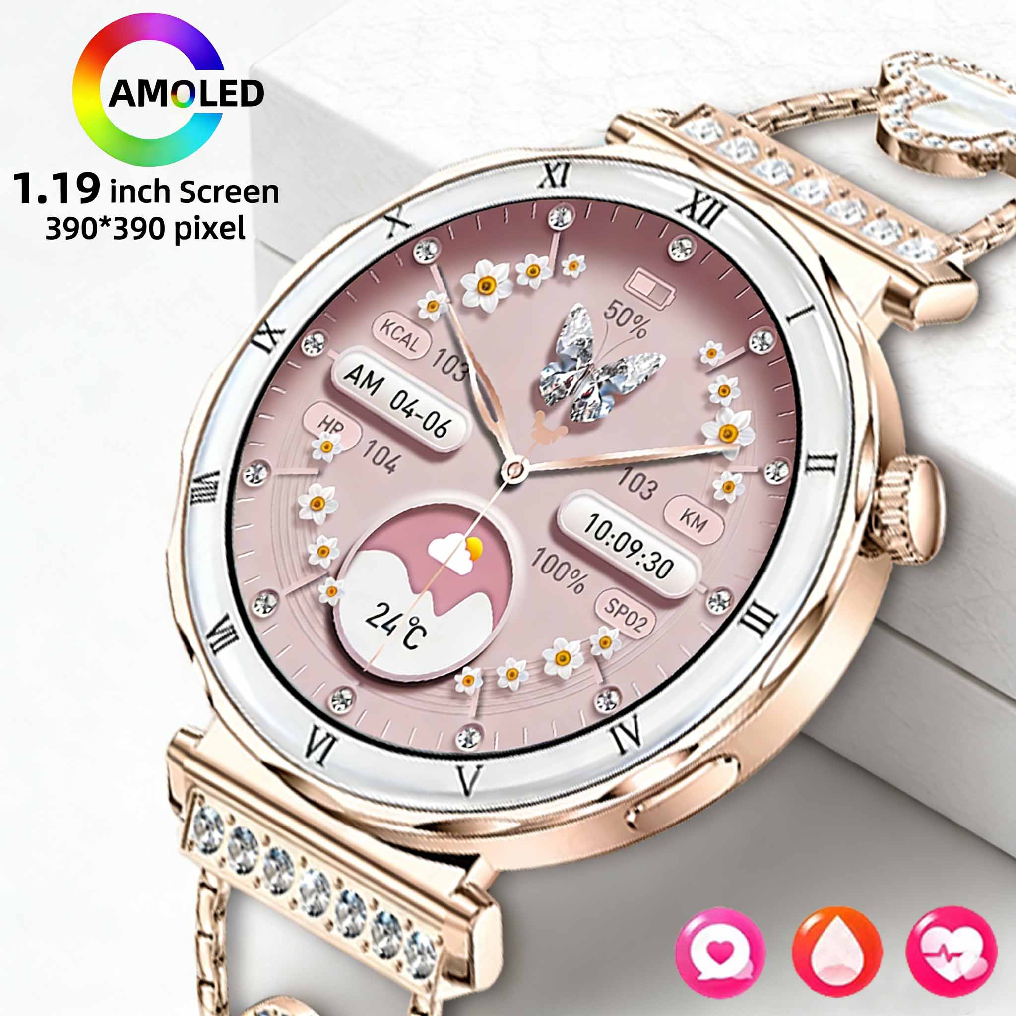 Smartwatch Latest Watches For Women - ساعة ذكية نسائية من LIGE بشاشة