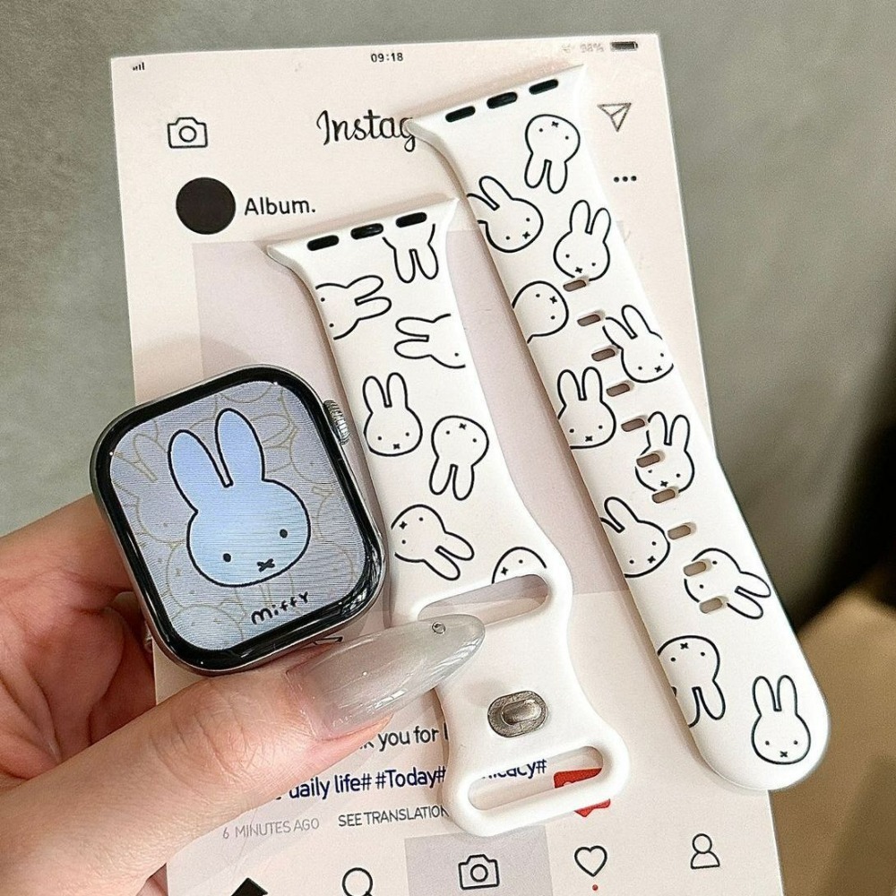 Apple Watch Band - حزام ساعة كرتوني لطيف على شكل