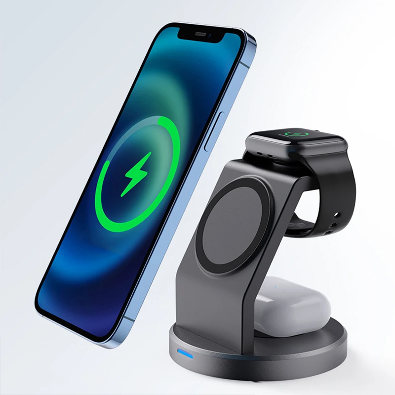 Smartwatch Phone Watches - حامل شاحن لاسلكي 3 في 1