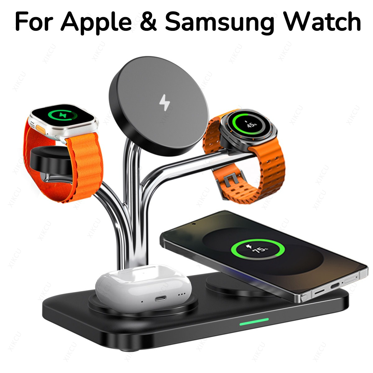 Smartwatch Phone Watches - شاحن لاسلكي مغناطيسي 5 في 1