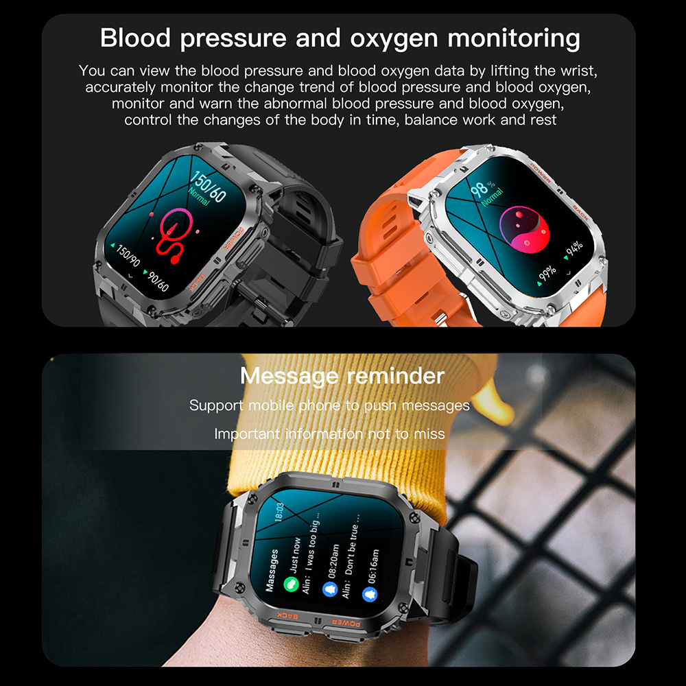 K61 Pro ساعة ذكية للرجال والنس - مراجعة Smartwatch Digital Watches For Men وسعره