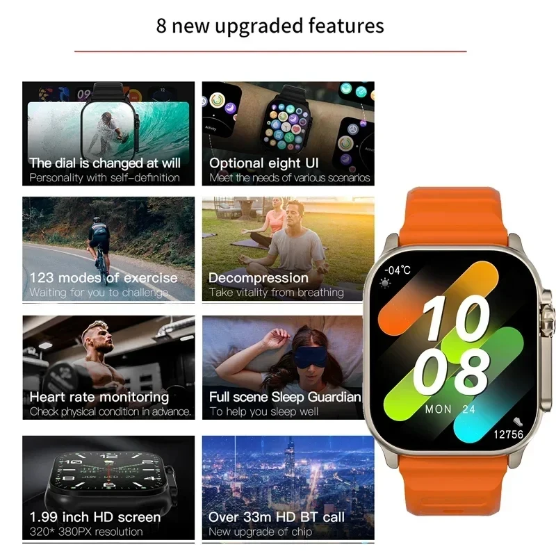 ساعة ذكية جديدة T10 Ultra مقاس - مراجعة Smartwatch New Watches For Women وسعره