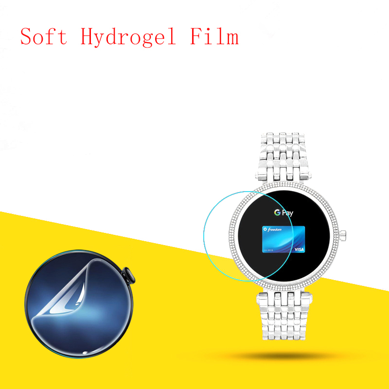 لينة هيدروجيل فيلم واضح HD حام - مراجعة Smartwatch Watches Michael Kors وسعره