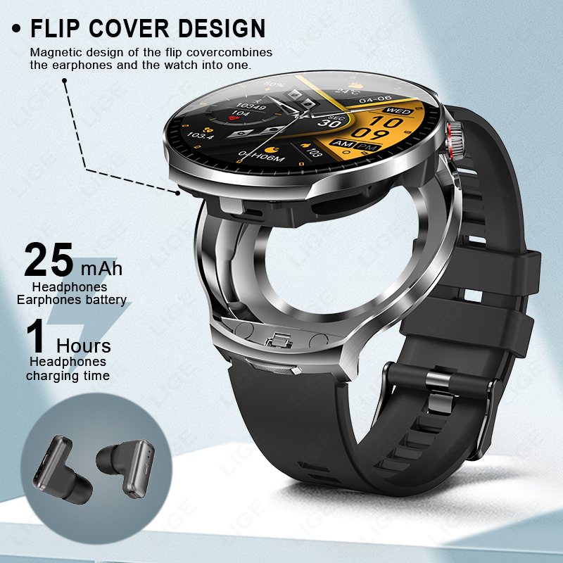 ساعة ذكية للرجال من LIGE مع سم - مراجعة Smartwatch Noise Watches وسعره