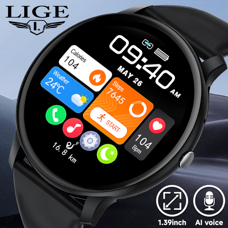 LIGE بلوتوث دعوة النساء ساعة ذ - مراجعة Smartwatch Latest Watches For Women وسعره