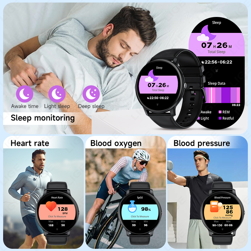 LIGE بلوتوث دعوة النساء ساعة ذ - مراجعة Smartwatch Latest Watches For Women وسعره