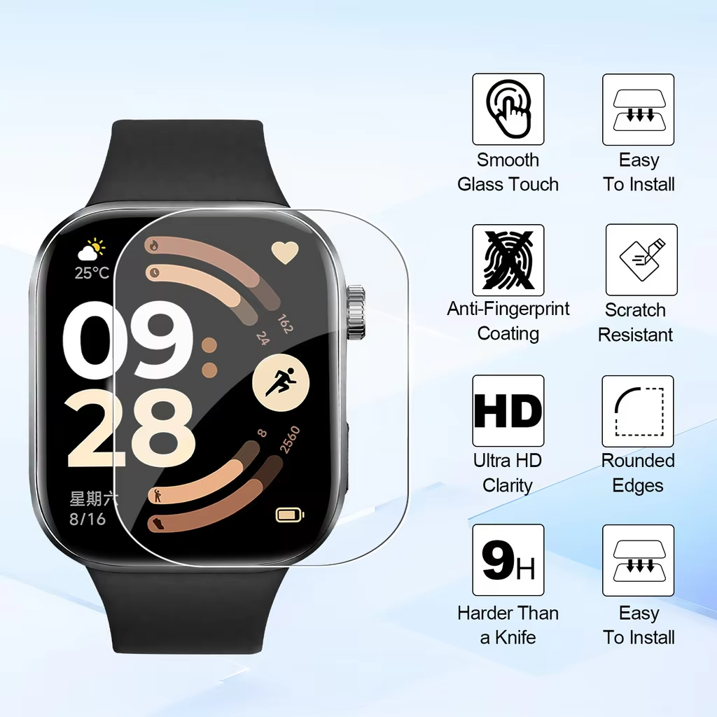 1-5 قطع من الأغطية الواقية الن - مراجعة Smartwatch Redmi Watches وسعره