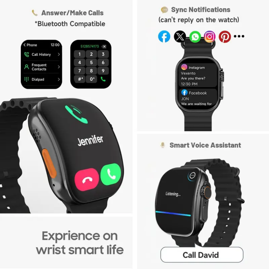 ساعة ذكية للرجال والنساء، إصدا - مراجعة Smartwatch New Watches For Women وسعره