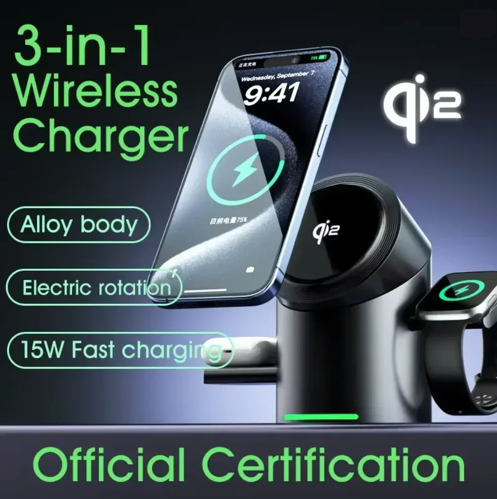 شاحن لاسلكي مغناطيسي محدث لعام - مراجعة Smartwatch Phone Watches وسعره