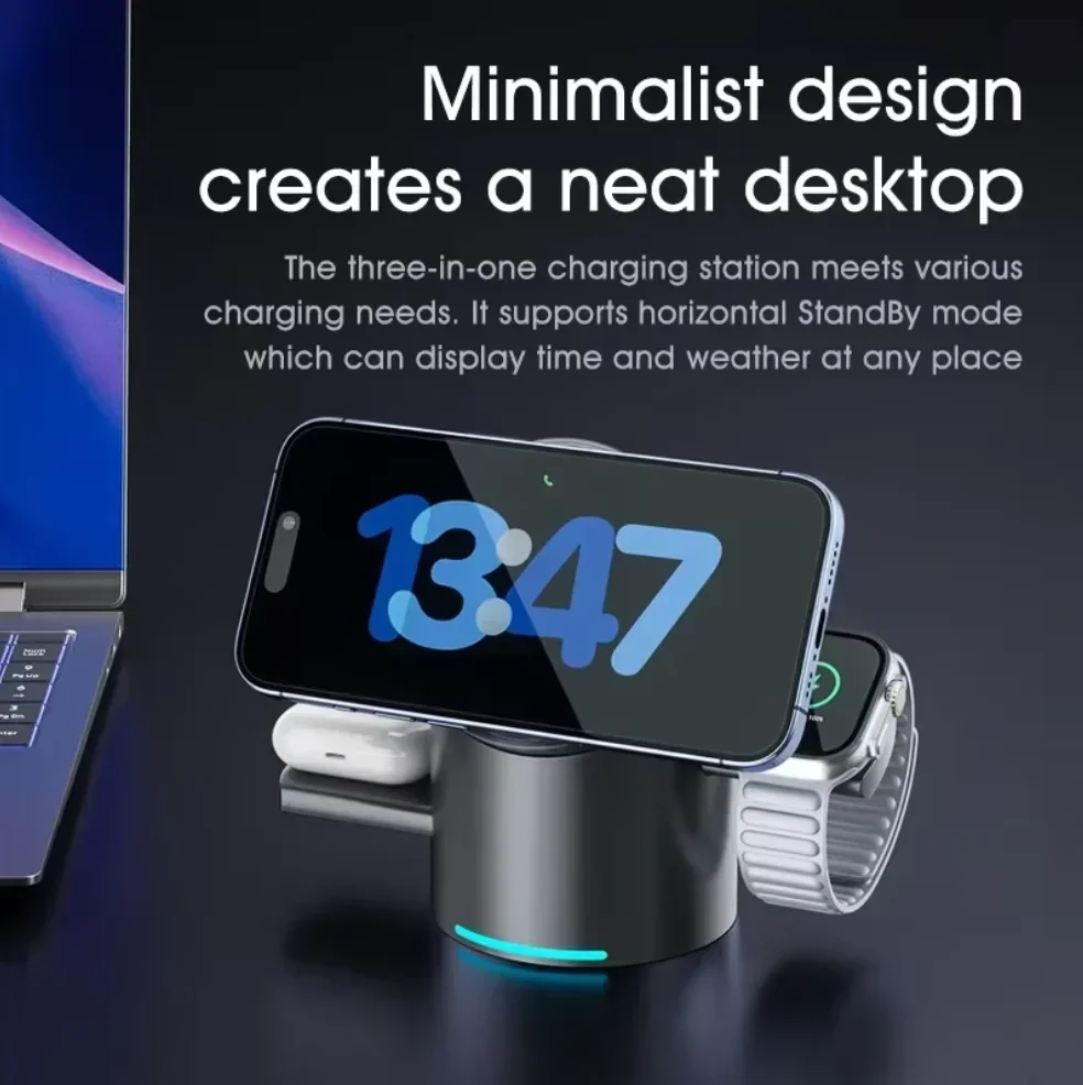 شاحن لاسلكي مغناطيسي محدث لعام - مراجعة Smartwatch Phone Watches وسعره