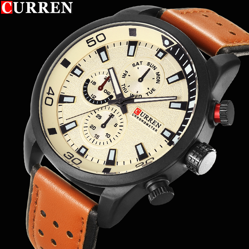 CURREN-ساعة رجالية أنيقة ، كوا - مراجعة Smartwatch Watches For Men Brands وسعره