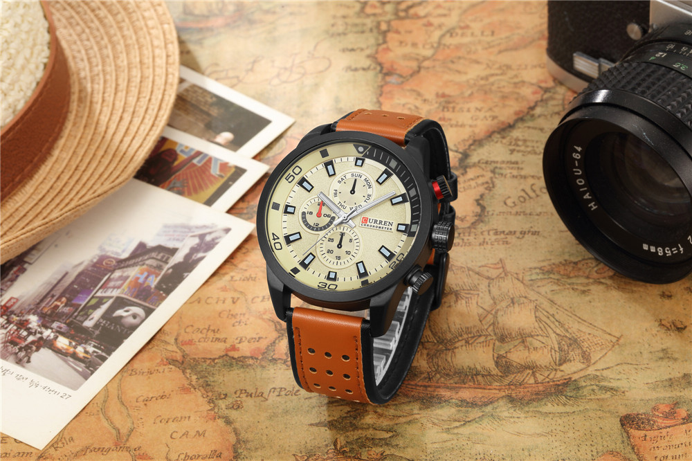 CURREN-ساعة رجالية أنيقة ، كوا - مراجعة Smartwatch Watches For Men Brands وسعره