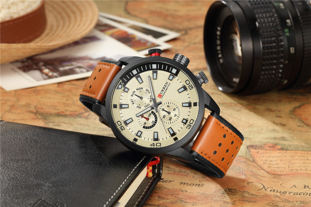 CURREN-ساعة رجالية أنيقة ، كوا - مراجعة Smartwatch Watches For Men Brands وسعره