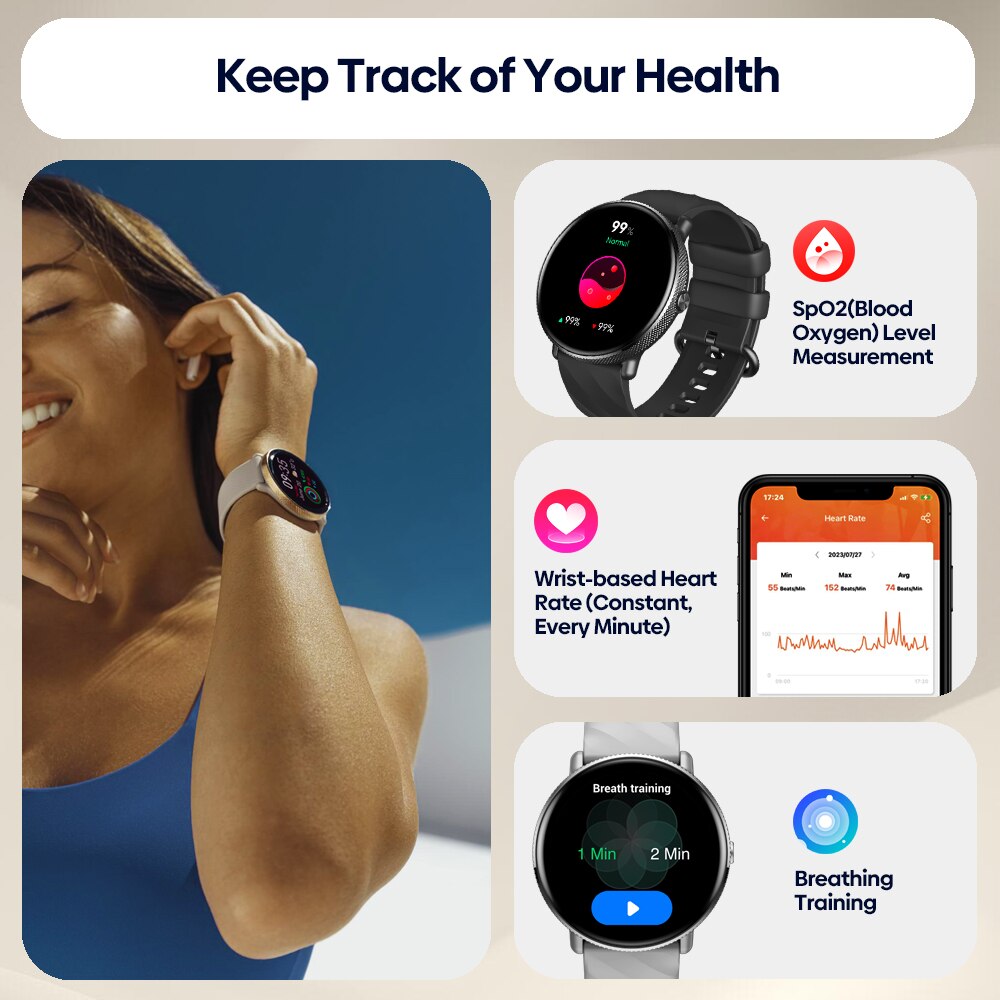 ساعة ذكية Zeblaze GTR 3 Pro تت - مراجعة Hybrid Smartwatch وسعره