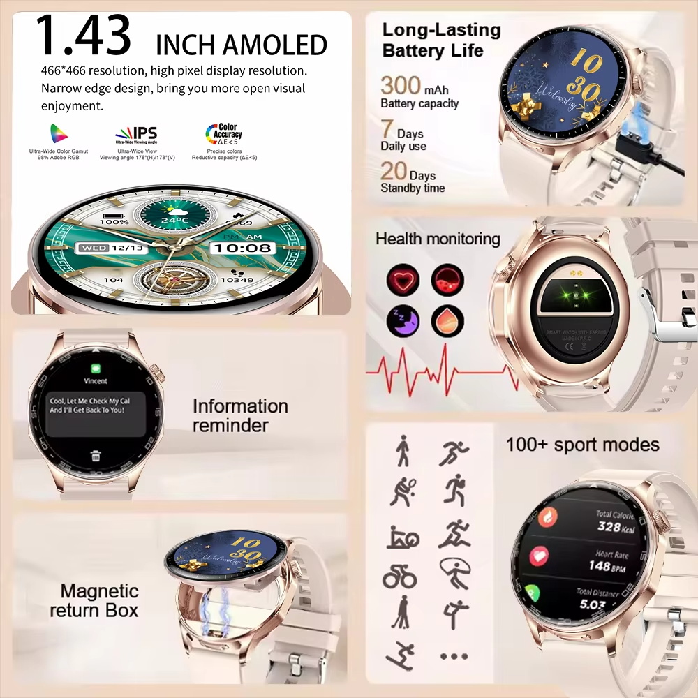 DAORKOW Smartwatch T98 بلوتوث  - مراجعة Smartwatch Noise Watches وسعره