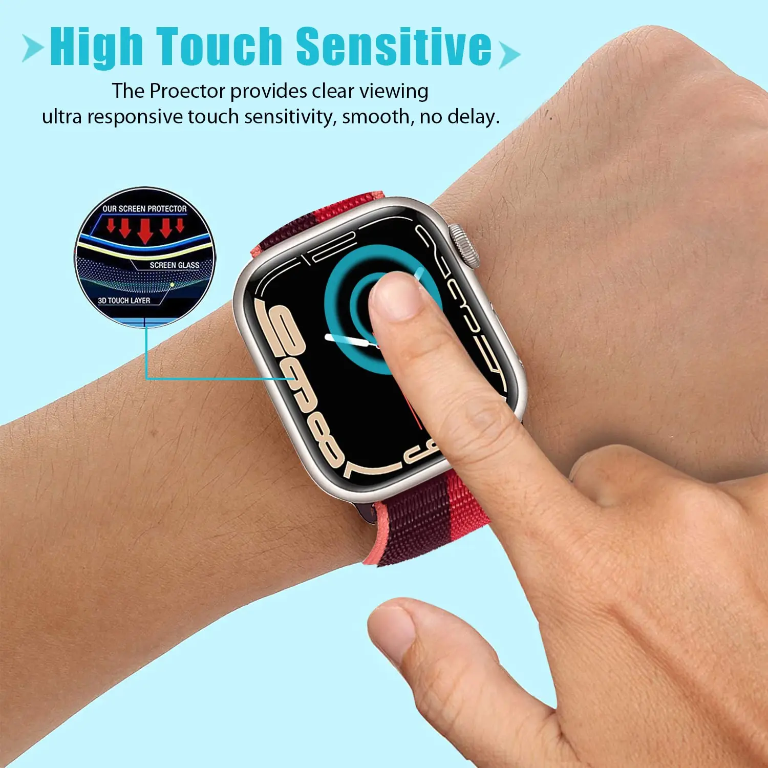ثلاثية الأبعاد الزجاج المقسى ل - مراجعة Apple Watch Band وسعره