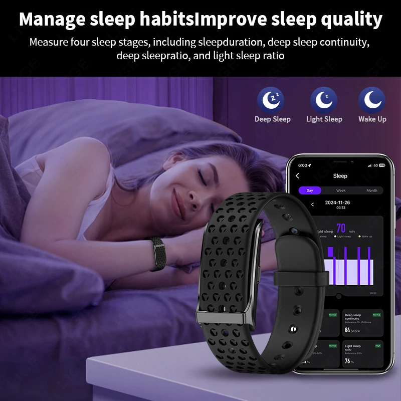 LIGE لا شاشة ساعة ذكية الصحة أ - مراجعة Smartwatch Latest Watches For Women وسعره