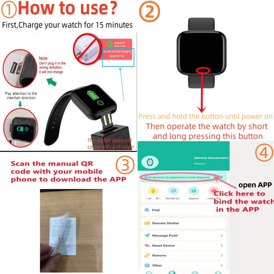 ساعة ذكية للرجال والنساء ، ساع - مراجعة Smartwatch Watches Kids وسعره