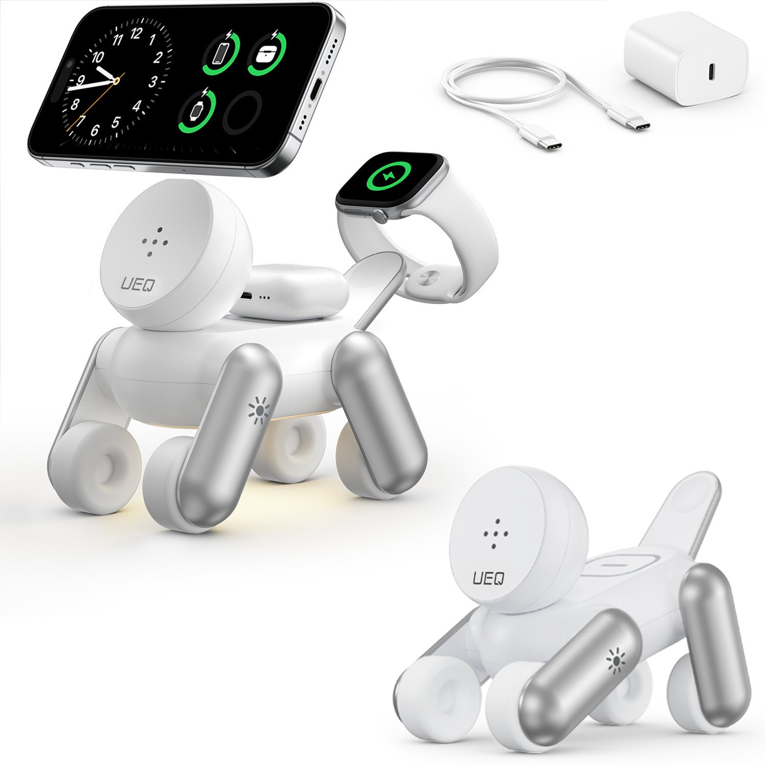 شاحن لاسلكي مغناطيسي 3 في 1 مح - مراجعة Smartwatch Phone Watches وسعره