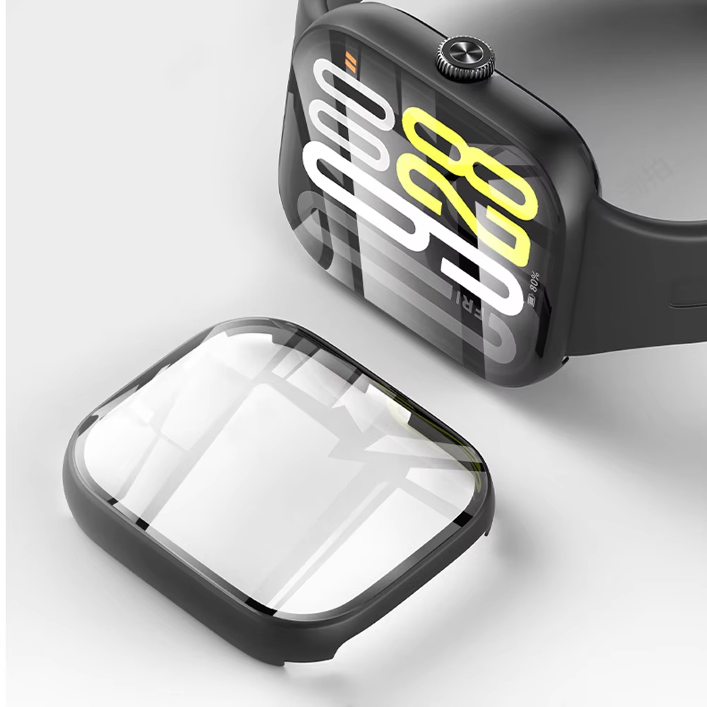 زجاج مقسى + غطاء حماية لساعة ش - مراجعة Smartwatch Redmi Watches وسعره