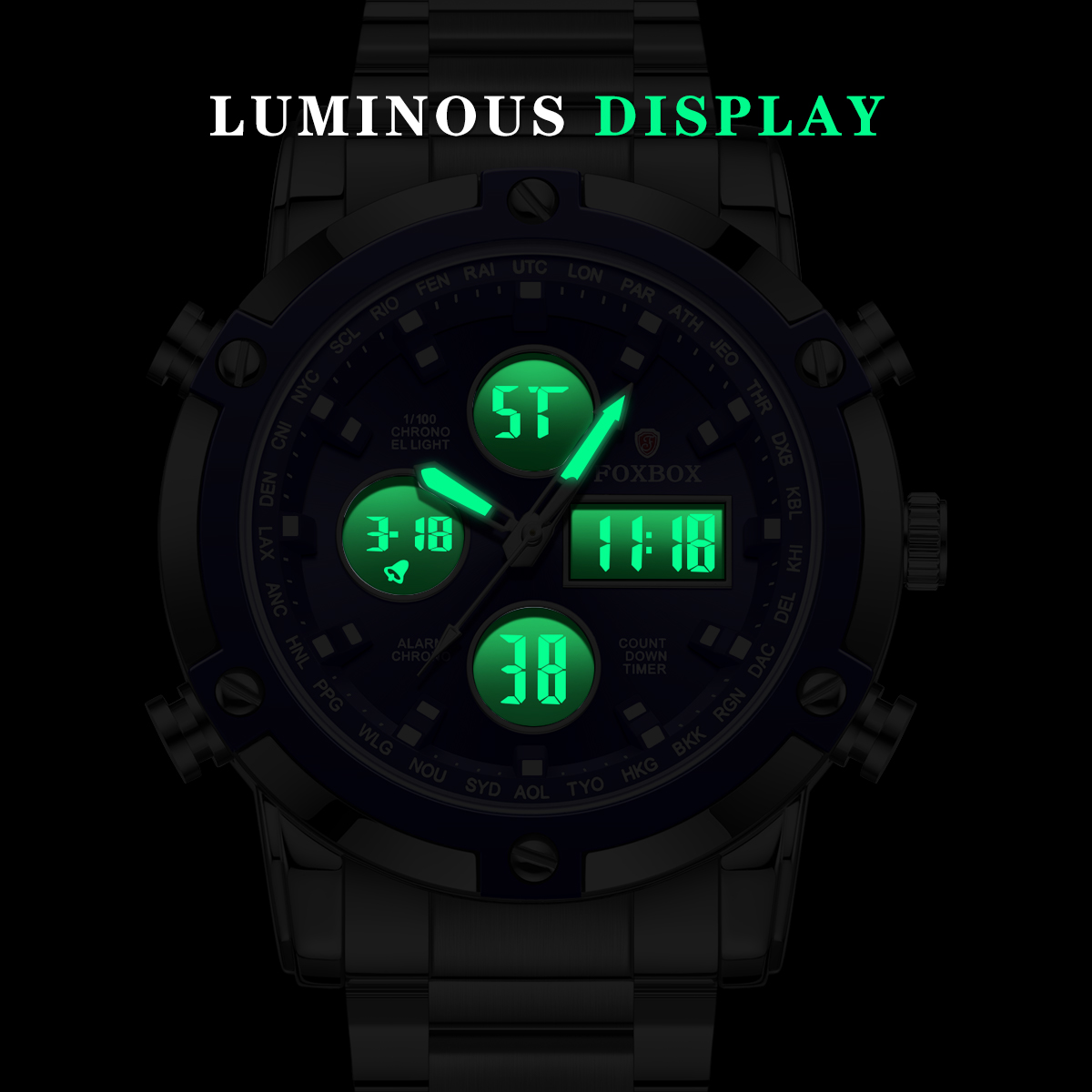 ساعات رجالية من FOXBOX، ساعة إ - مراجعة Smartwatch Digital Watches For Men وسعره
