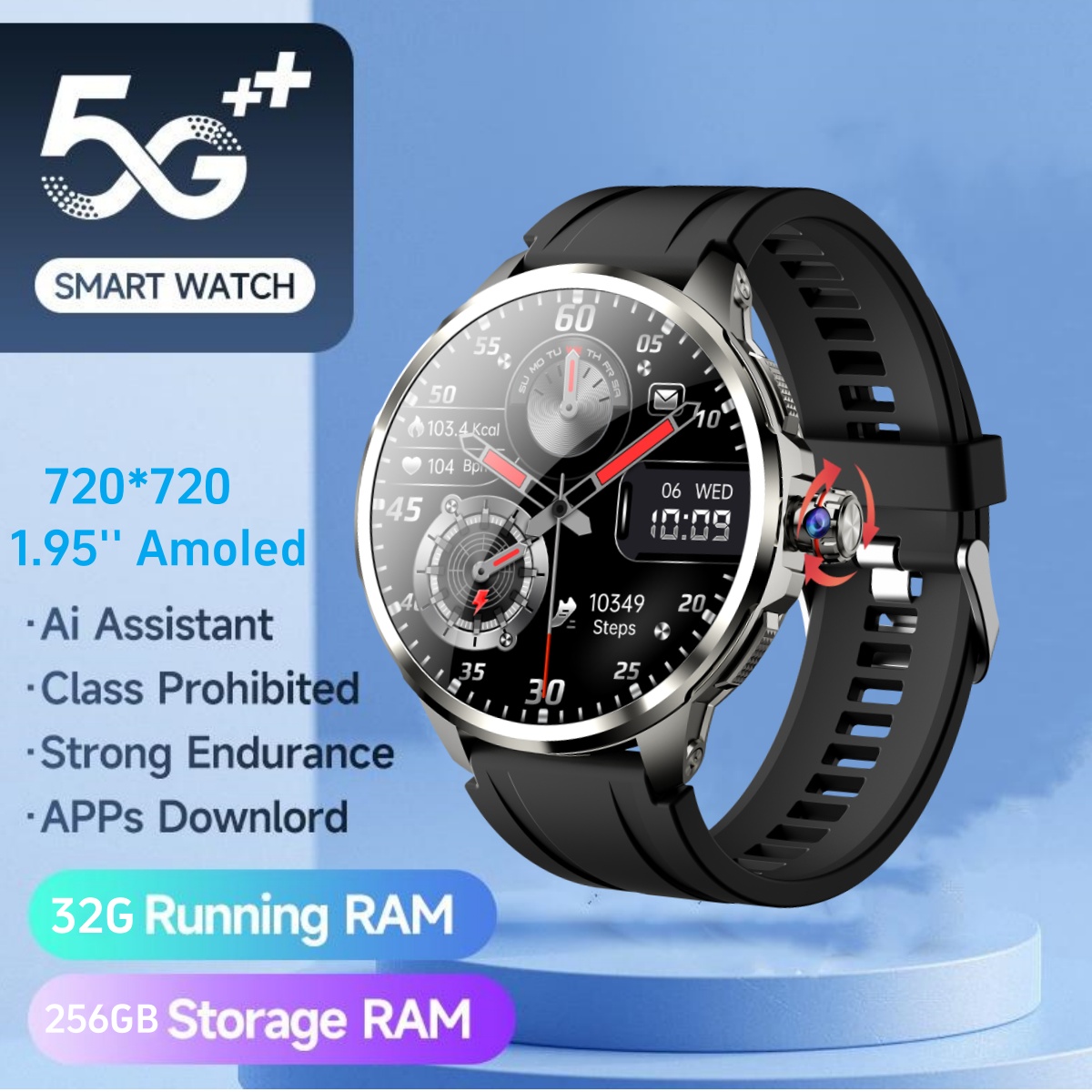 ساعة ذكية H99 جديدة 1.95 بوصة  - مراجعة Smartwatch Watch Whatsapp وسعره
