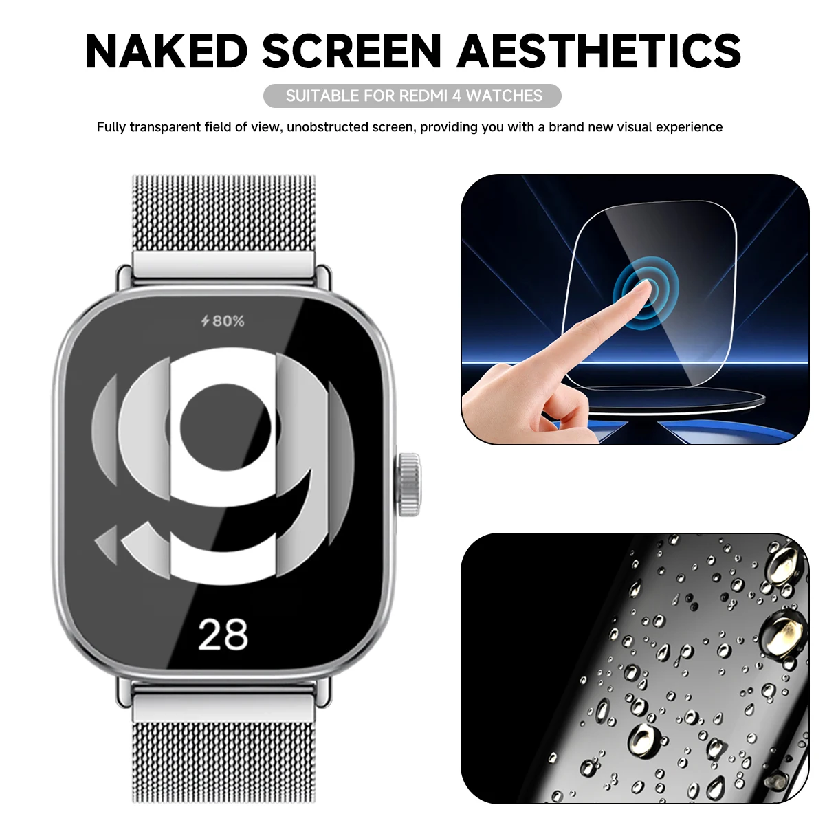 واقي شاشة من الزجاج المقسى لسا - مراجعة Smartwatch Redmi Watches وسعره