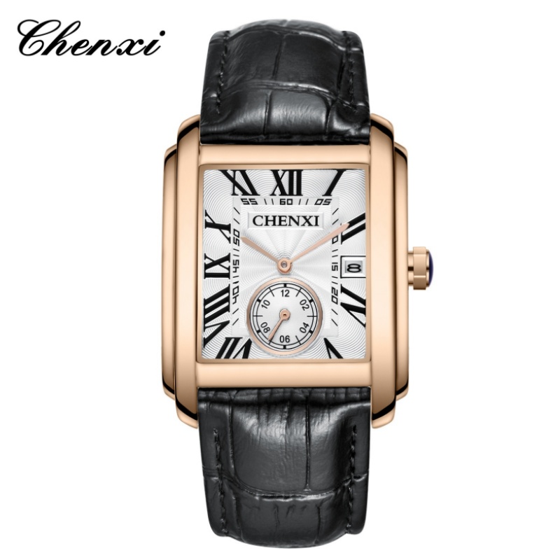CHENXI 8216 موضة كلاسيكية مربع - مراجعة Smartwatch Watches For Men Brands وسعره