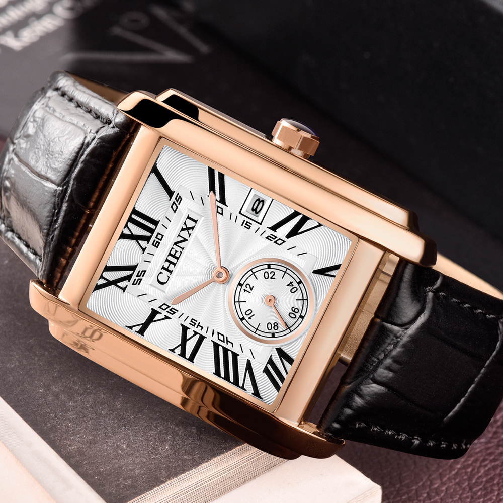 CHENXI 8216 موضة كلاسيكية مربع - مراجعة Smartwatch Watches For Men Brands وسعره
