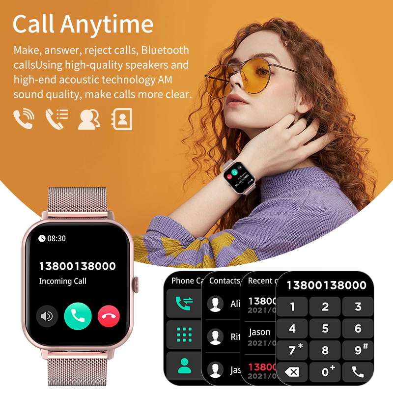 LIGE النساء Smartwatch بلوتوث  - مراجعة Smartwatch Watch Whatsapp وسعره