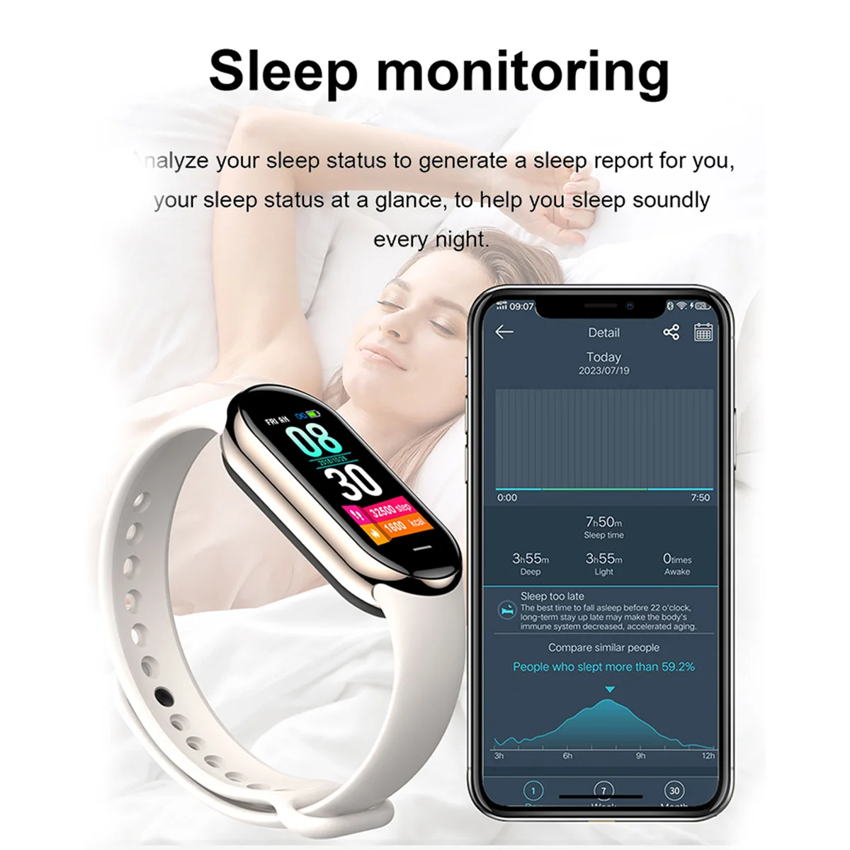 جديد الأصلي الصغيرة M8 الفرقة  - مراجعة Smartwatch New Watches For Women وسعره