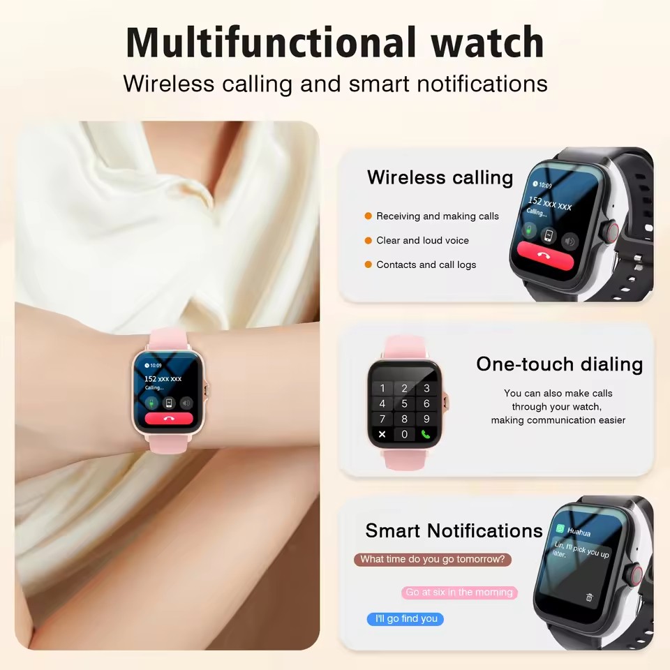 أحدث تصميم متطور للساعة الذكية - مراجعة Smartwatch Latest Watches For Women وسعره