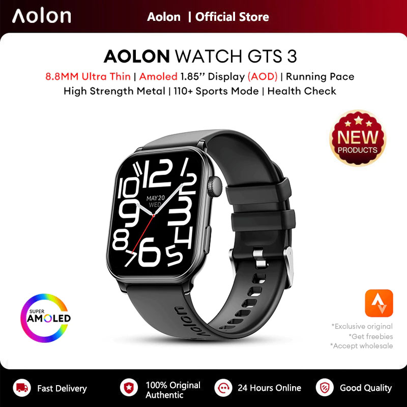 ساعة ذكية Aolon GTS3 بشاشة AMO - مراجعة Smartwatch Watch Whatsapp وسعره