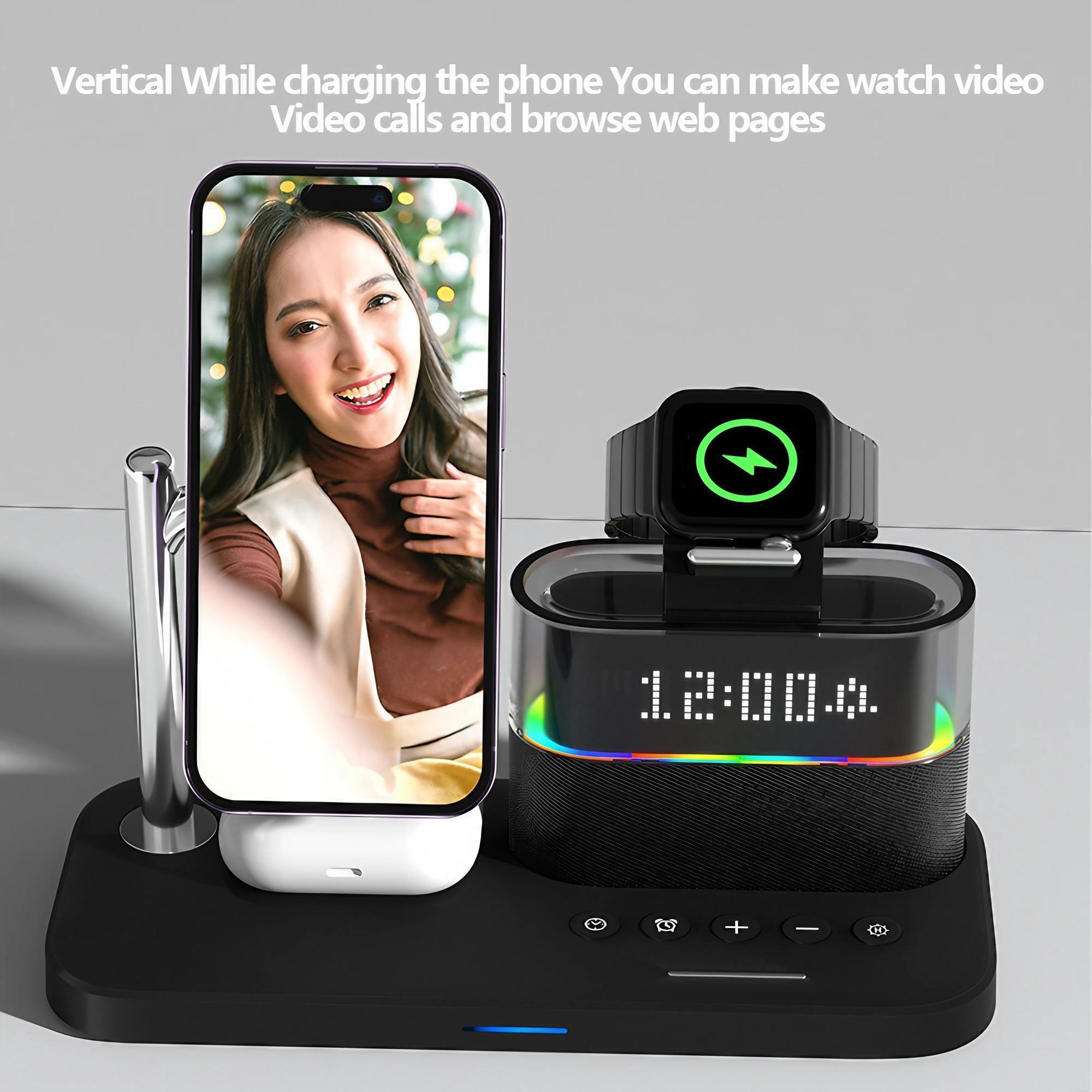 محطة شحن لاسلكية مغناطيسية لسل - مراجعة Smartwatch Phone Watches وسعره
