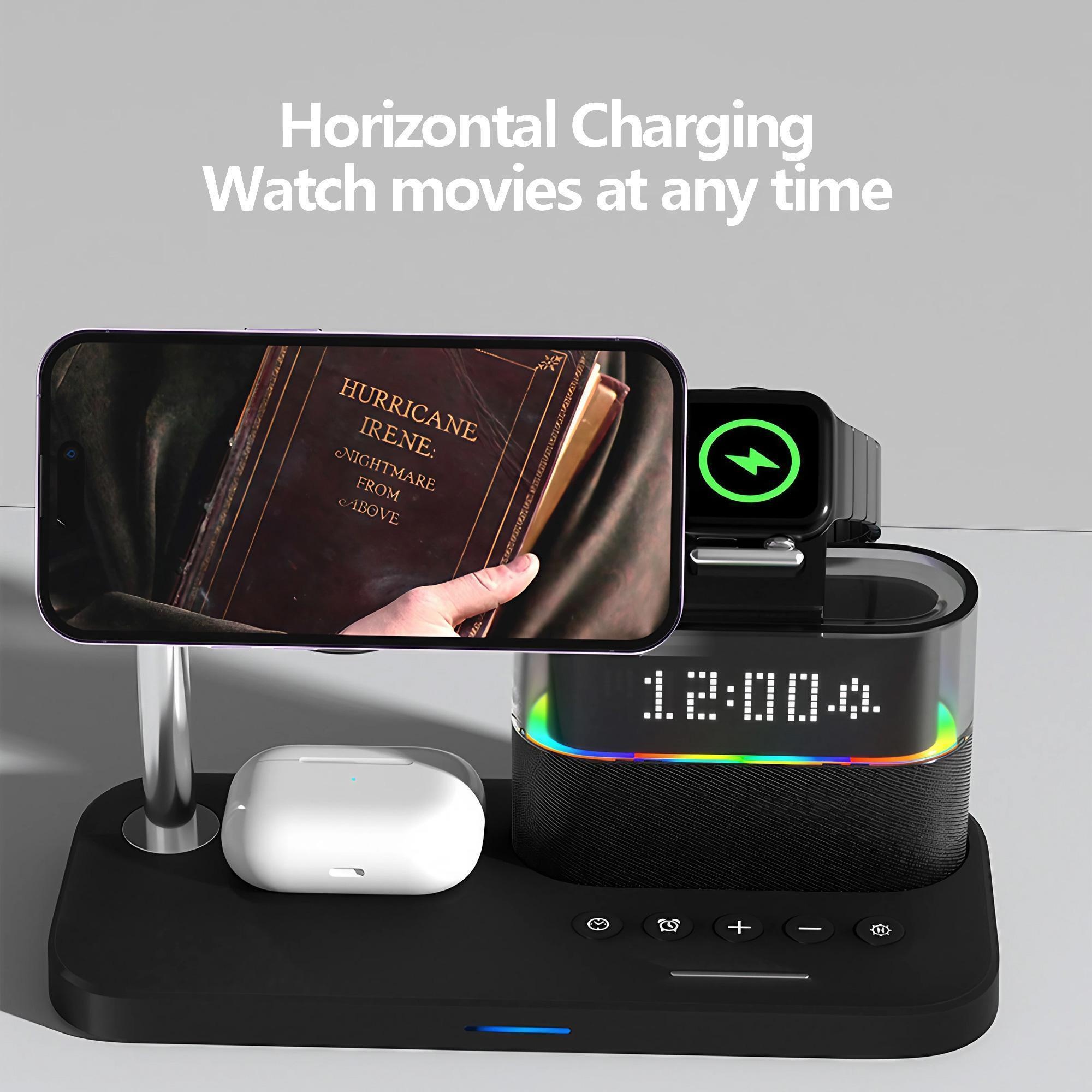 محطة شحن لاسلكية مغناطيسية لسل - مراجعة Smartwatch Phone Watches وسعره