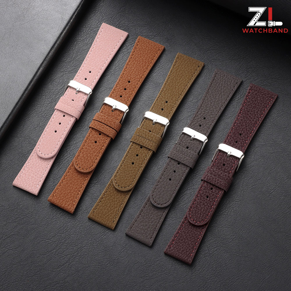 حزام ساعة جلدي بنمط الليتشي 22 - مراجعة Smartwatch Purple Watches For Women وسعره