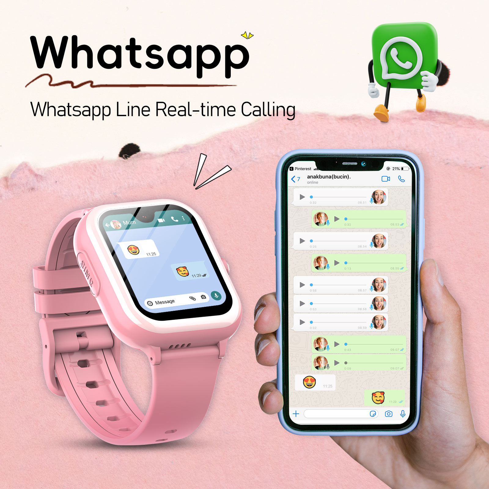 ساعة ونليكس الذكية للأطفال بتق - مراجعة Smartwatch Watch Whatsapp وسعره