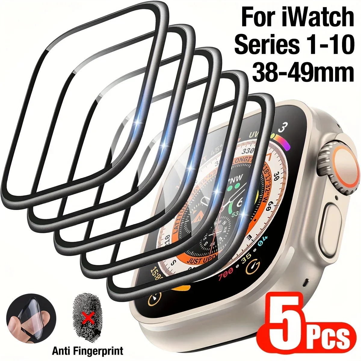 1-5 قطعة فيلم مضاد للخدش لساعة - مراجعة Apple Watch Band وسعره