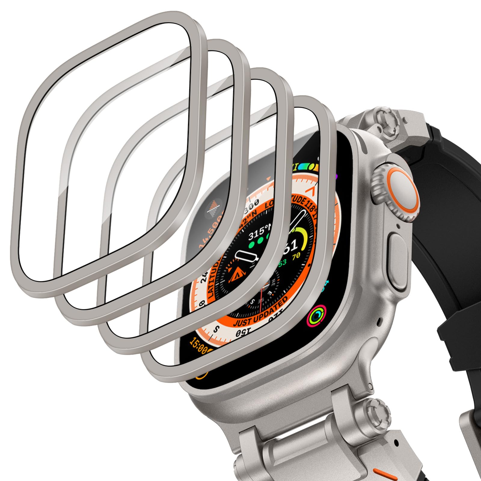 Aluminium Alloy Case+Tempered  - مراجعة Apple Watch Band وسعره