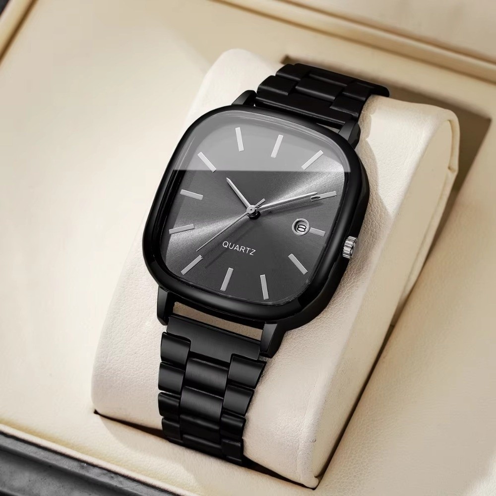 ساعات يد مربعة أنيقة بحزام قاب - مراجعة Smartwatch Digital Watches For Men وسعره