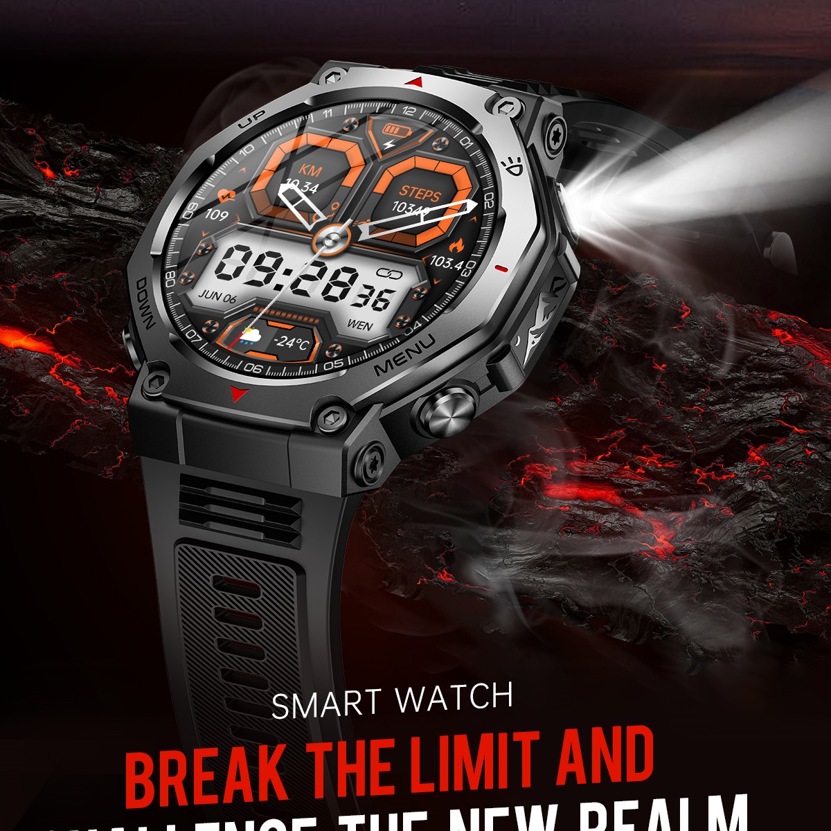 ساعة ذكية VWAR T-Rex Ultra مع  - مراجعة Watch Vs Smartwatch وسعره