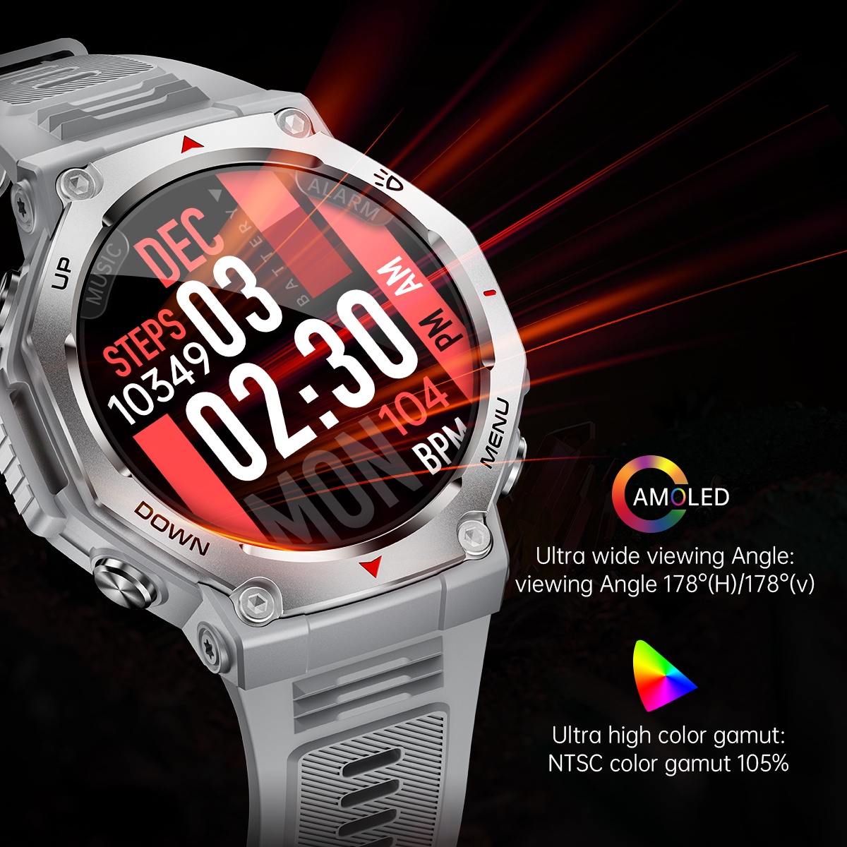 ساعة ذكية VWAR T-Rex Ultra مع  - مراجعة Watch Vs Smartwatch وسعره