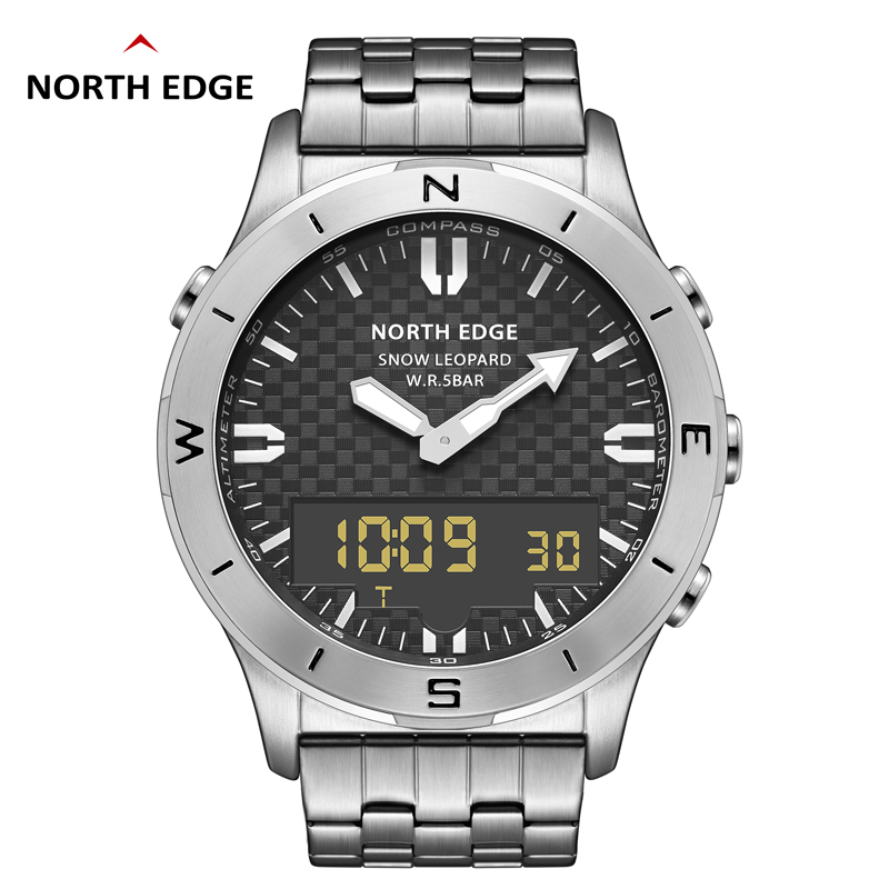 NORTH EDGE ساعة رقمية رياضية ل - مراجعة Hybrid Smartwatch وسعره